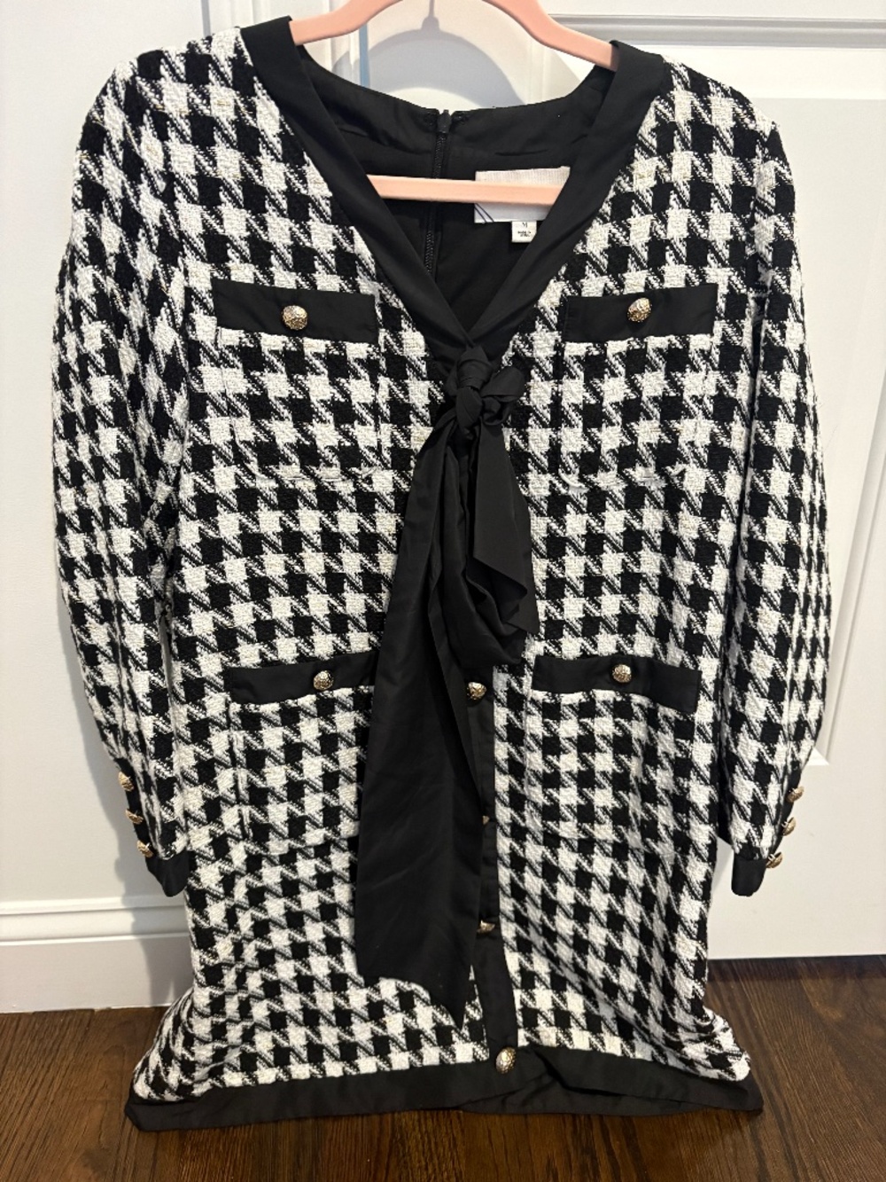 Pomander Place Houndstooth Dress